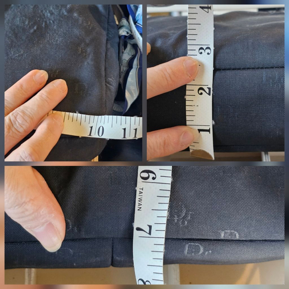 Christian Dior Vintage Navy Shoulder Bag w/Twilly & Insert Added - Picture 7 of 16